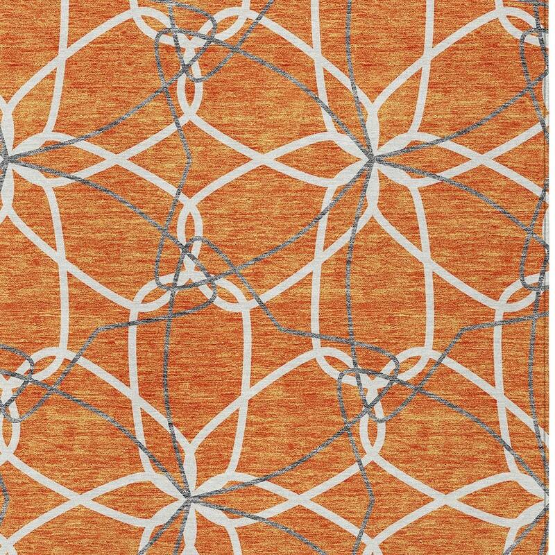 HomeRoots Geometric Modern Rectangle Outdoor Rug