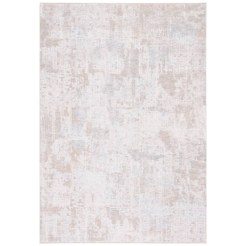 SAFAVIEH Marmara Rihana Noreen Modern Abstract Rug - 6'7" Square - Grey/Beige Blue