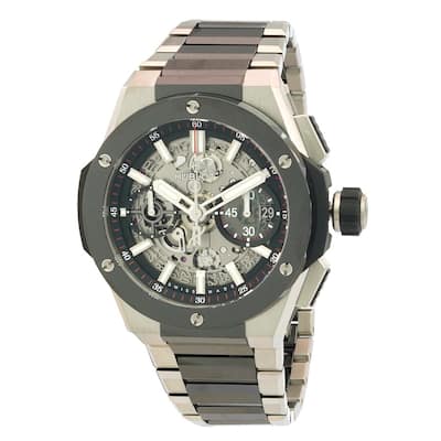Hublot Big Bang 42mm Men's Watch - Black and Silvertone