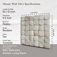 preview thumbnail 5 of 6, Molar 5 Tan Pebble Mosaic, Backsplash Tiles for Kitchen Walls, Shower and Bathroom Floors (12" X 12") 5 tiles per case