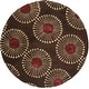 preview thumbnail 19 of 41, SAFAVIEH Handmade Soho Sagita Dandelion Pattern New Zealand Wool Rug 6' Round - Coffee/Brown - Round