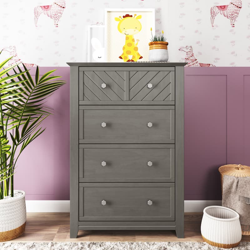 Child Craft Atwood 4-Drawer Dresser - Lunar Gray