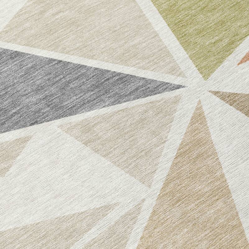 HomeRoots Geometric Transitional Rectangle Outdoor Rug