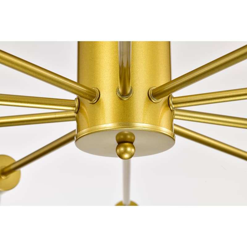 Pimlin 10-Light Baton Style Semi-Flush Mount Ceiling Lamp