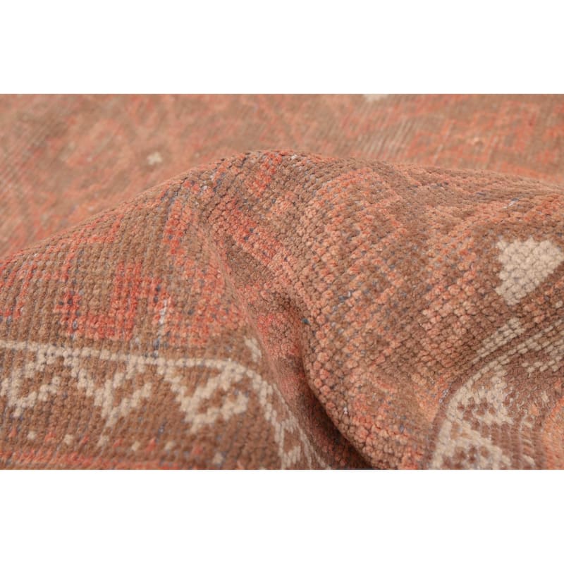 ECARPETGALLERY Hand-knotted Antalya Vintage Copper Wool Rug - 4'2 x 8'10