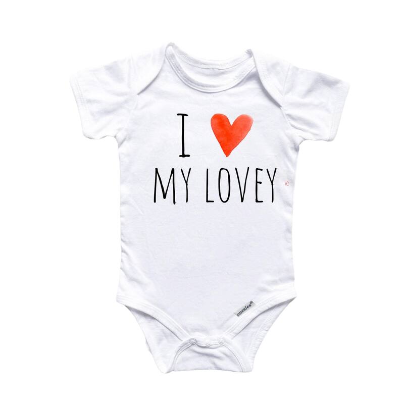 Lovey Love - Baby Boy Girl Clothes Infant Bodysuit Funny Cute Newborn - Blue - 0-3M
