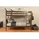 preview thumbnail 9 of 13, Somette Claire Twin Bunk Bed with Storage and Trundle Options in Rustic Walnut (Mattresses Not Included)