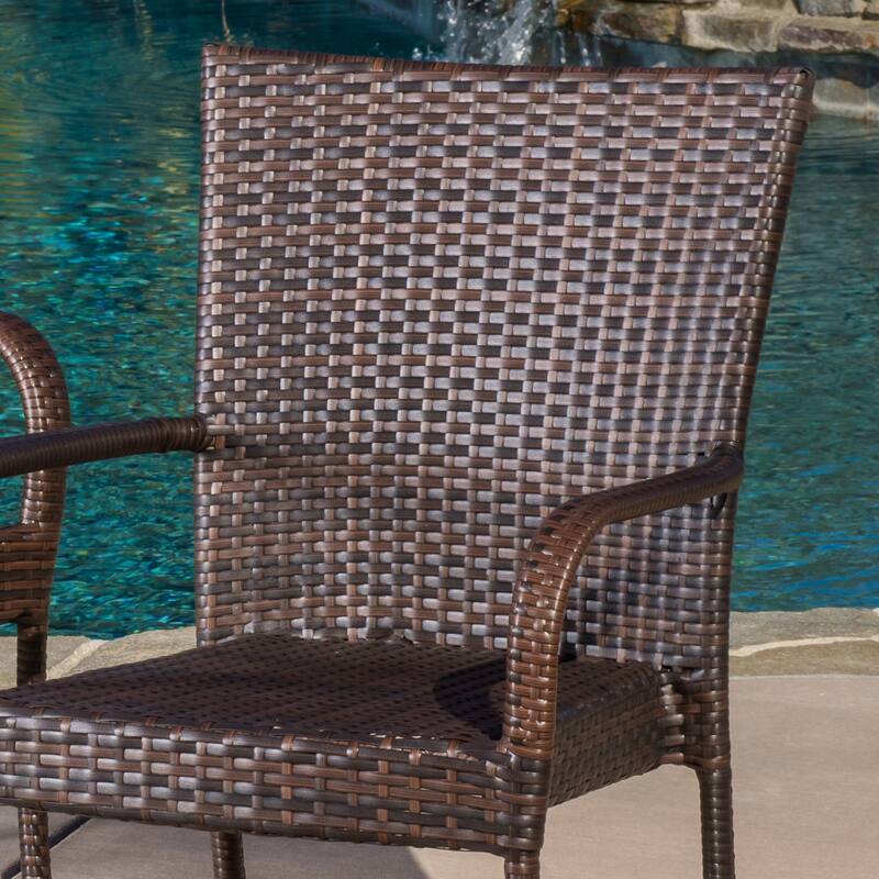 Grant Outdoor 5-piece Wicker Dining Set by Christopher Knight Home