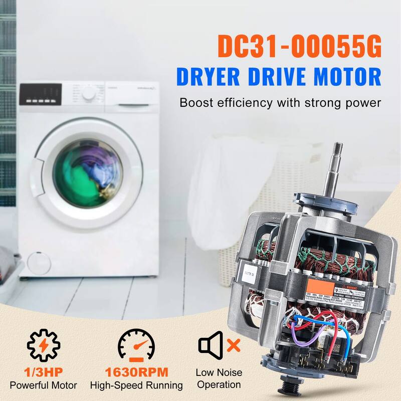 Dryer Motor Compatible with Samsung Kenmore Dryer