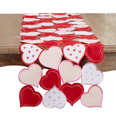 Romantic Hearts Cutout Table Runner - 16"x72"