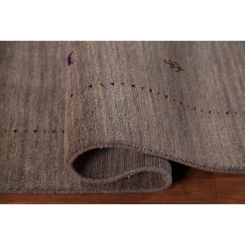 Tribal Gabbeh Area Rug Handmade Oriental Wool Carpet - 5'3" x 7'6"