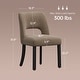 preview thumbnail 48 of 62, Set of 2/4/6 Modern Fabric Upholstered Dining Room Chair Kitchen Chairs with Wood legs