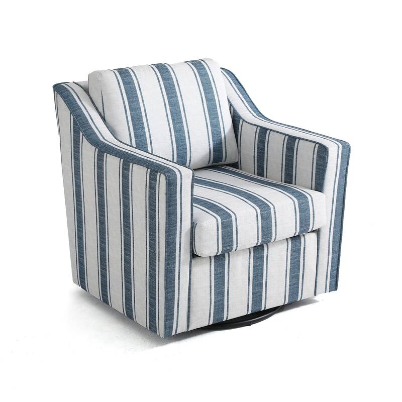 30" W Modern Accent Swivel Chair Comfy Upholstered Armchair Set of 2