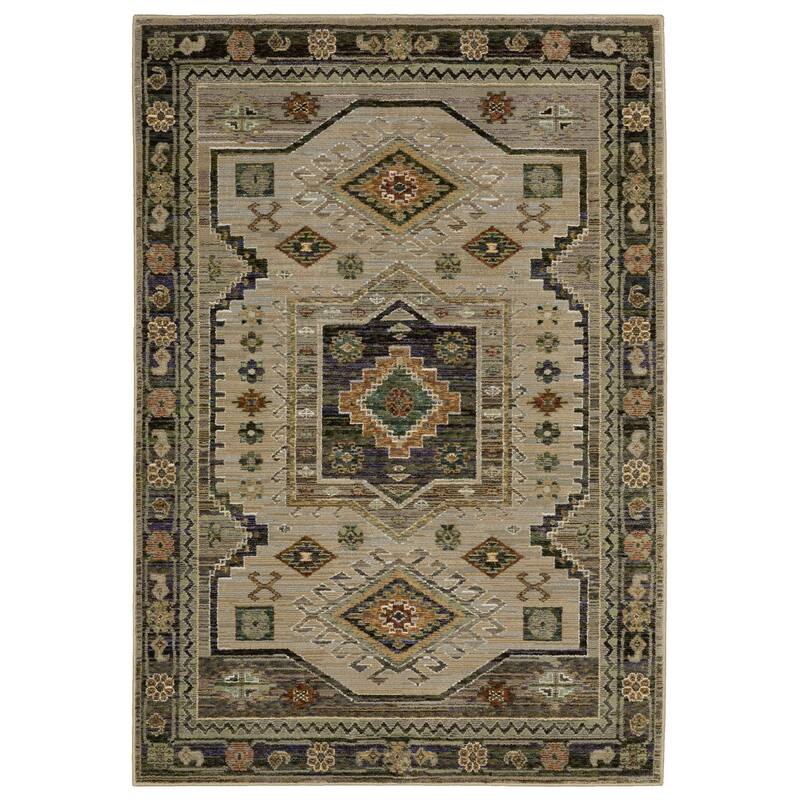 HomeRootsTribal Bohemian Rectangle Area Rug