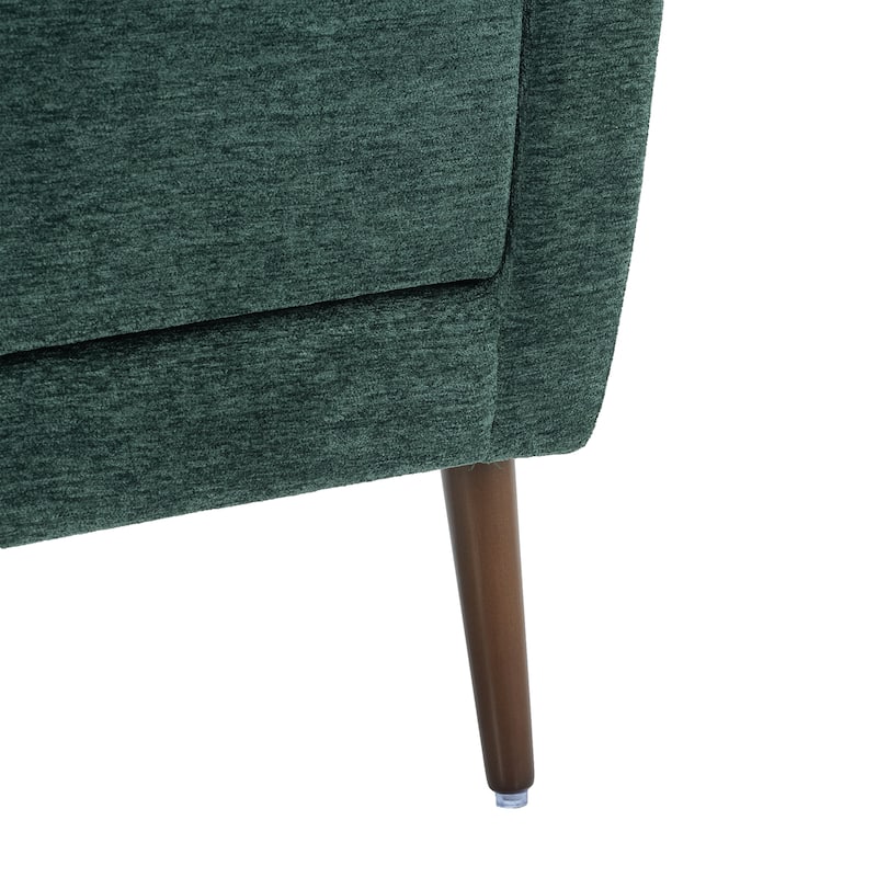 Blackish Green 24.21" Button Tufted Arm Chair