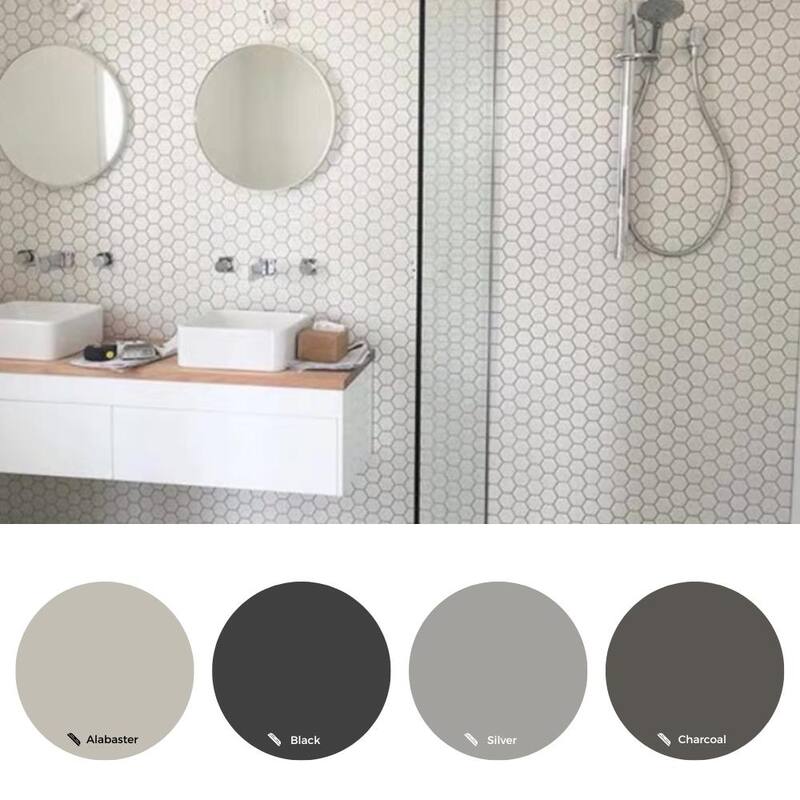 Honeycomb 2x2 White Porcelain Mosaic Tile - Floor, Wall & Backsplash