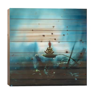 Temporary Peace Print On Wood by Mario Sanchez Nevado - Multi-Color