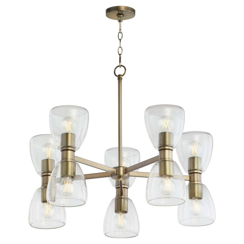 Quorum International 615-10 Relo 10 Light 30" Wide Chandelier