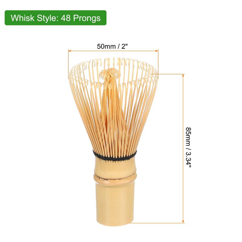 Bamboo Whisk Preparing Matcha Powder Brush Tool Whisk - 48 Prongs