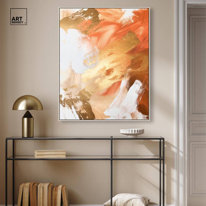 Golden Yellow Citrus Burst II Canvas by Art Remedy
