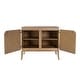 preview thumbnail 3 of 5, Karolina 40 in. W Wood 2 Door Accent Cabinet with Interior Shelves