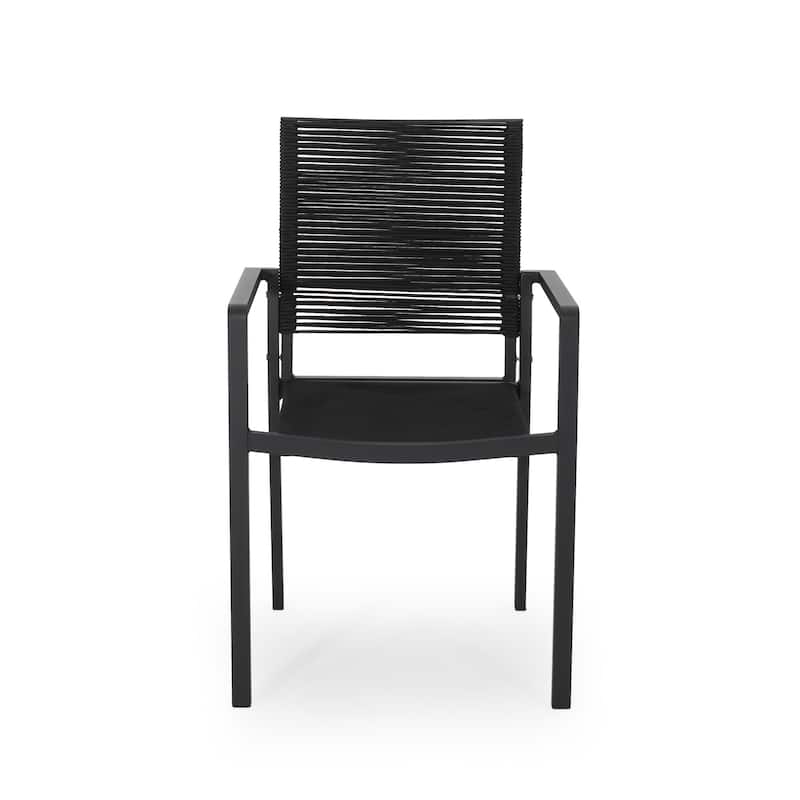 Modern Aluminum Dining Chair (Set of 2)