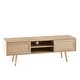 Natural Rattan TV Media Cabinet TV Stands Living Room TV Console Table ...
