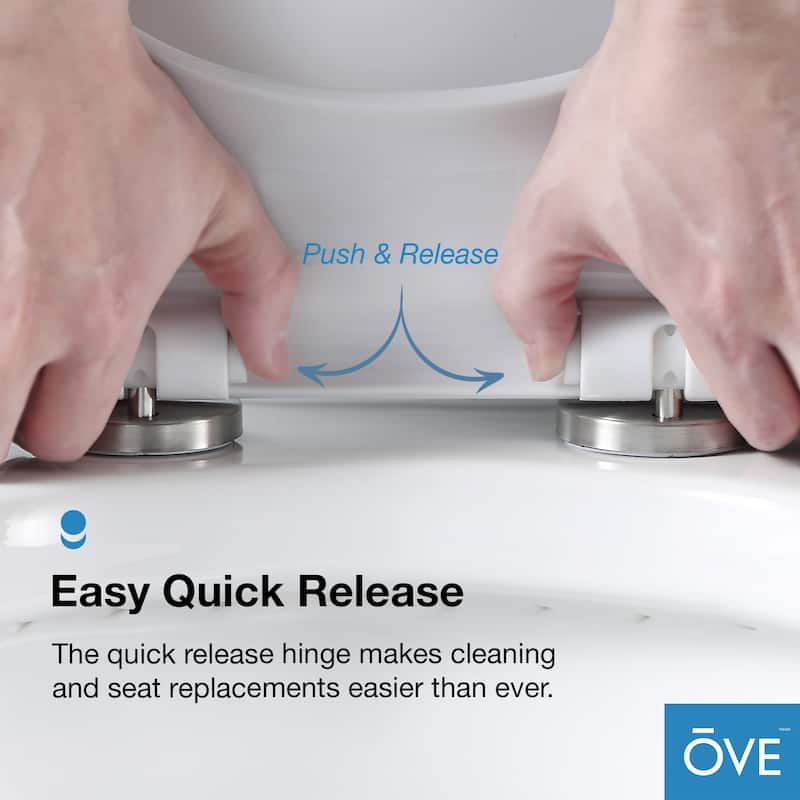 Ove Decors 1.1 / 1.6 GPF Dual Flush Two-Piece Elongated Chair Height