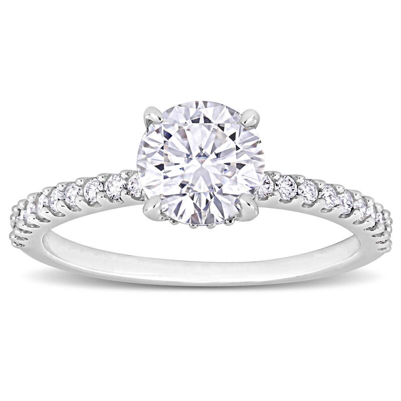 Miadora 1 1/5ct to 2 5/8ct TDW Certified Diamond Solitaire Engagement Ring in 14k White Gold