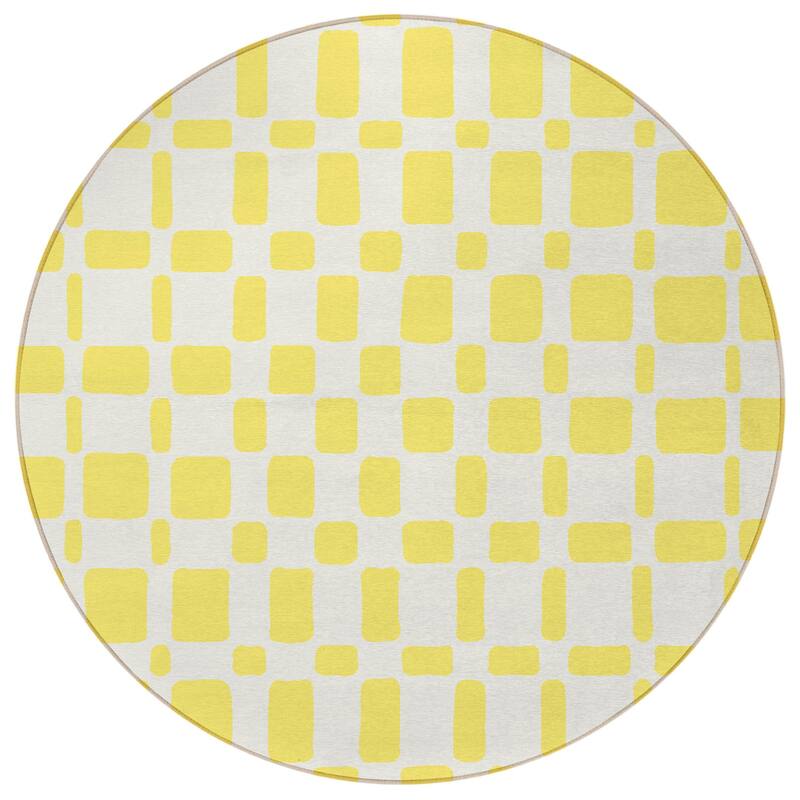 HomeRoots Geometric Transitional Rectangle Outdoor Rug