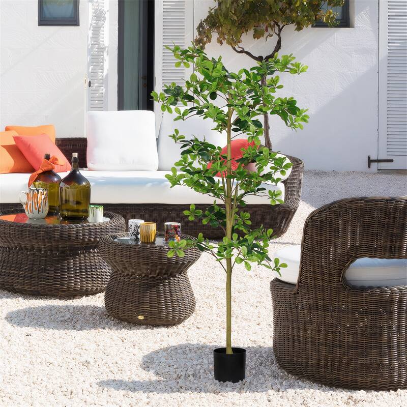 6FT Tall Artificial Tree - Black