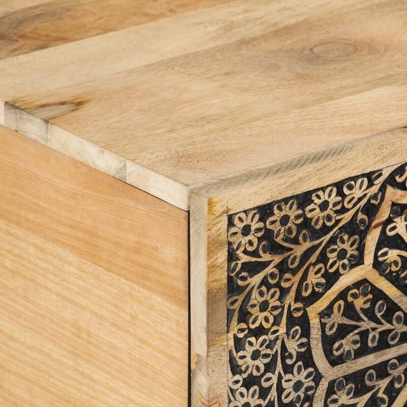 vidaXL Coffee Table 31.5"x19.7"x15.7" Solid Wood Mango - 31.5 x 19.7 x 15.7