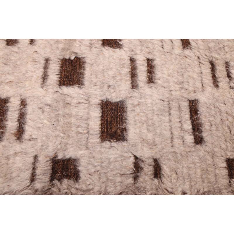 ECARPETGALLERY Hand-knotted Tangier Light Grey Wool Rug - 5'1 x 7'9