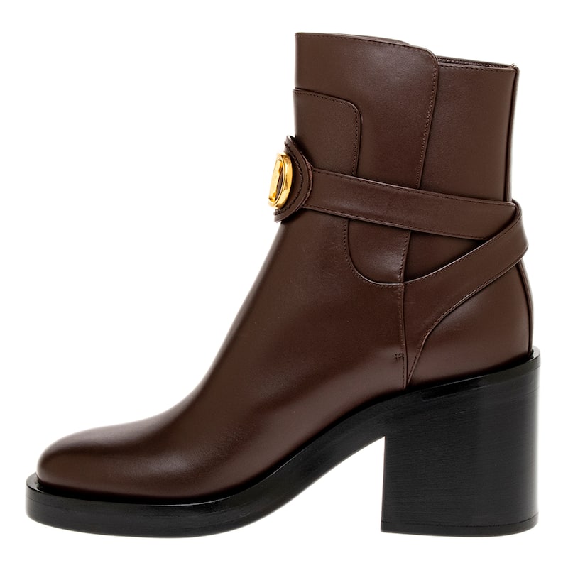 Valentino VLogo Signature Ankle Boots - Brown