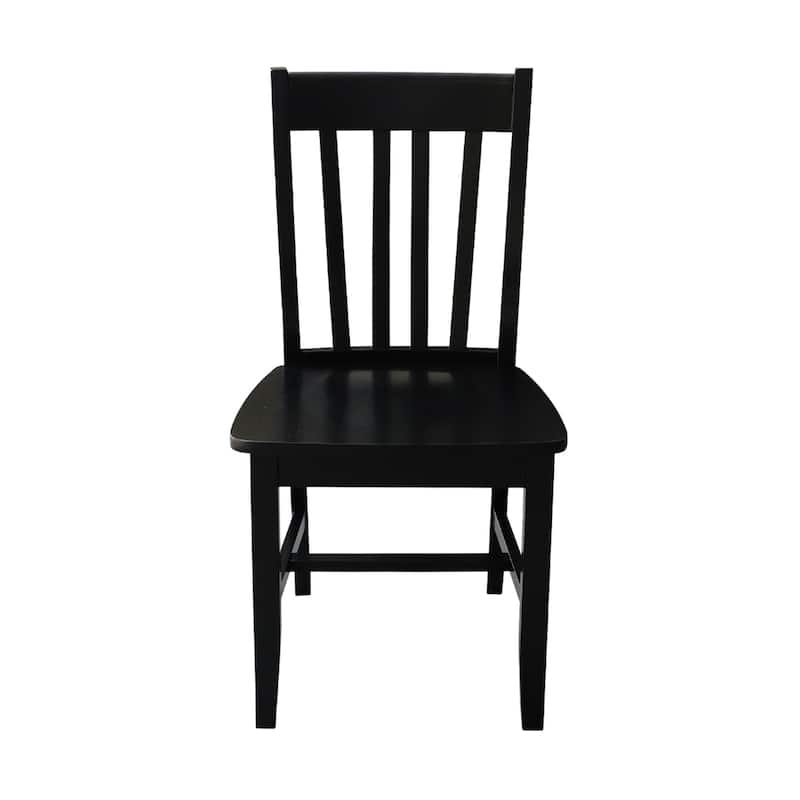 Copper Grove Quince Solid Wood Schoolhouse Chairs, Set of 2