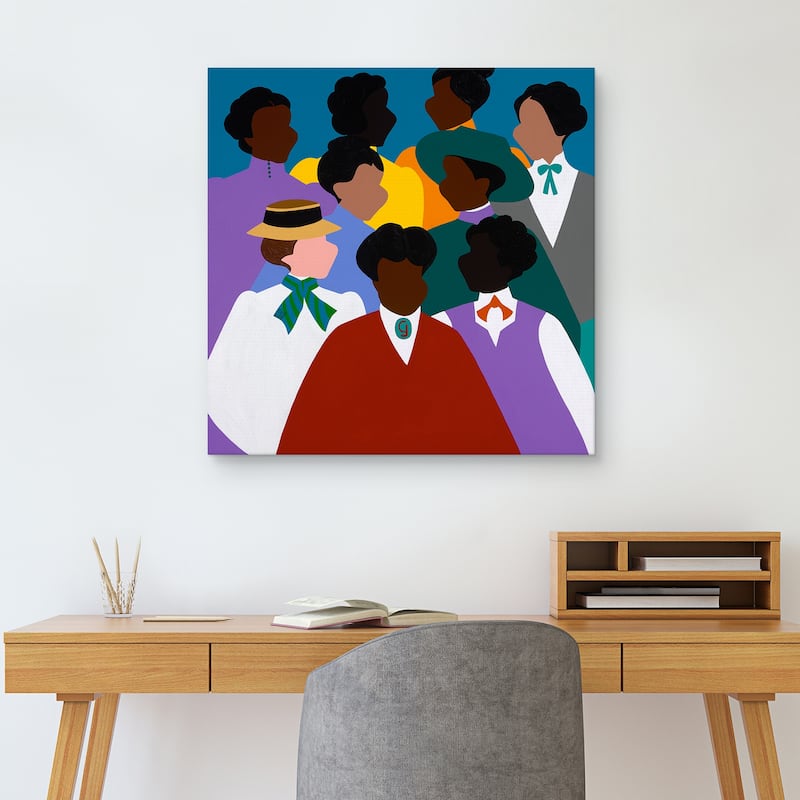 Belle Epoque Madam CJ Walker by Synthia SAINT JAMES Canvas Art Print
