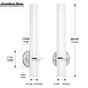 preview thumbnail 23 of 29, Modern Wall Sconce 2-Pack Sconce Wall Lighting Acrylic Lampshade 18in Wall Light Fixture
