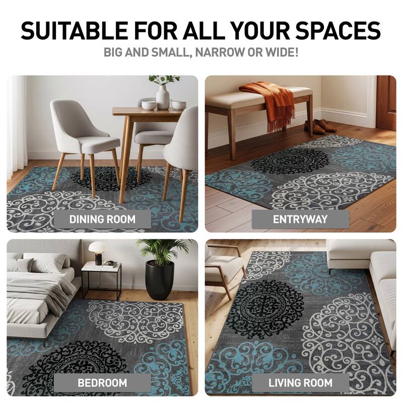 World Rug Gallery Floral Area Rug