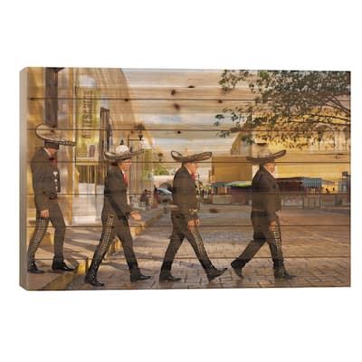 Mariachi In Mexico III Print On Wood by Matteo Colombo - Multi-Color