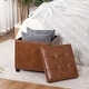 preview thumbnail 14 of 93, Adeco Storage Ottoman With Tray
