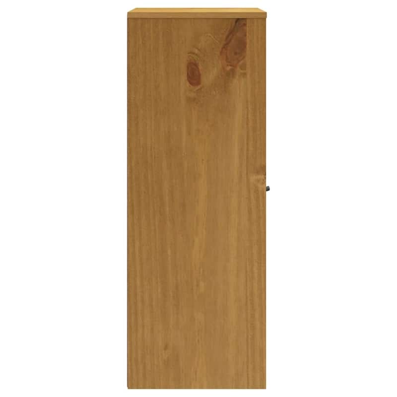 vidaXL Top for Highboard with Glass Doors FLAM Solid Wood Pine - 31.5" x 14.6" x 39.4"