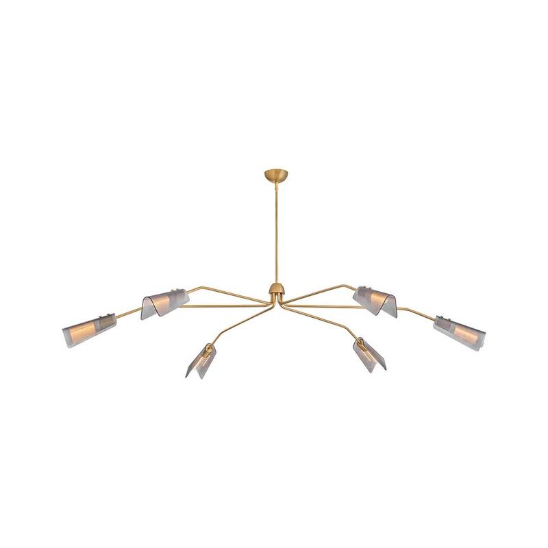 Hinkley Lighting 48306 Altman 6 Light 80" Wide Abstract Chandelier - Lacquered Brass