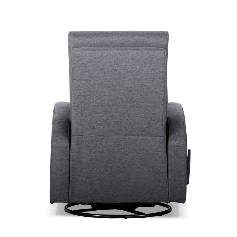 Burren Handle Manual Glider Swivel Recliner (Swiveling 360 Degrees