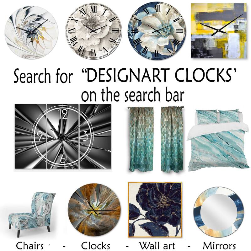Designart 'Full Eclipse View' Modern Wood Wall Clock Bed Bath