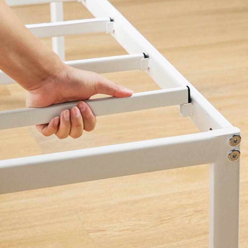 Metal 14-inch Platform Bed Frame By Crown Comfort