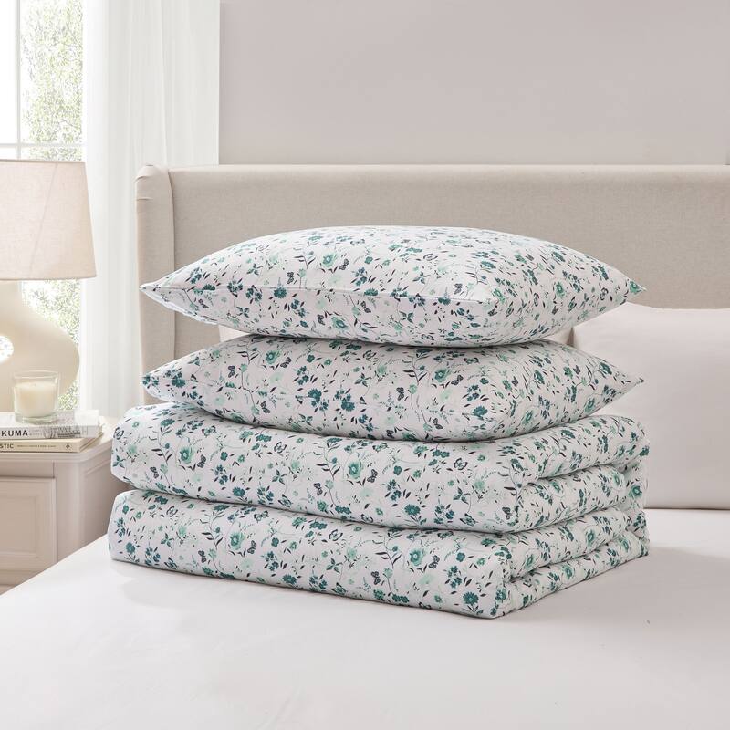 Empyrean Modern Comforter - 3 Piece Floral