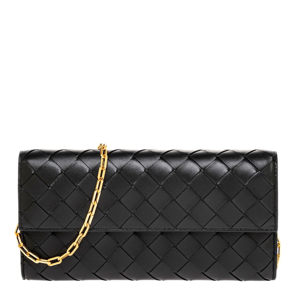 Bottega Veneta Intrecciato Chain Wallet