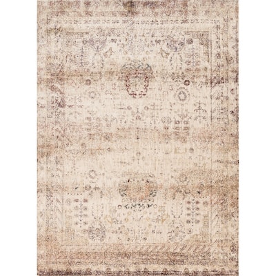 Alexander Home Contessa Botanical Distressed Area Rug