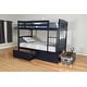 preview thumbnail 3 of 17, Somette Claire Twin Bunk Bed with Storage Drawers, Mattress not included Navy