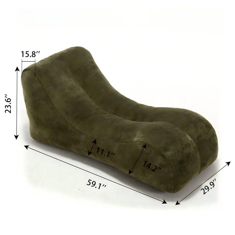 Premium Comfort Bean Bag Chair for Adults - Ergonomic Lounger with High-Resilience Sponge Filling